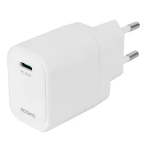 Mobile Device Charger Deltaco USBC-AC152 Indoor Fast Charging White