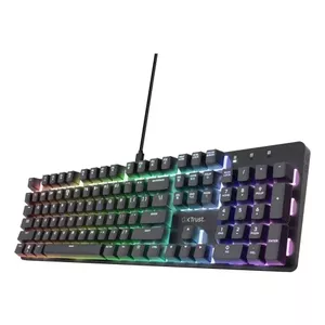 Игровая клавиатура Trust GXT 871 Zora Механическая USB QWERTZ Черная