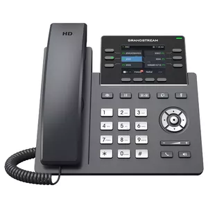Grandstream GRP2613W SIP tālrunis, 2,8'' TFT joslas displejs, 4 SIP konti, 6 programmējami paplašinājumi, 2xGigabit PoE, WiFi