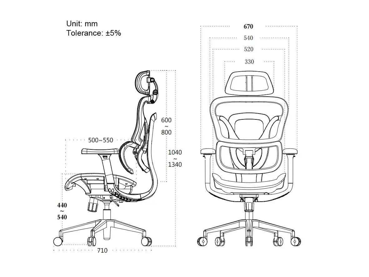 Biroja krēsls Equip Ergonomisks Premium Photo 6