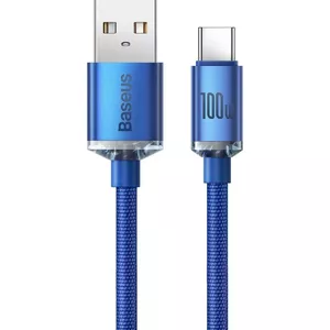 Кабель USB-A — USB-C Baseus 2 м, синий