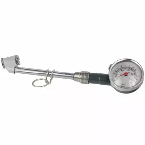Tire Pressure Gauge GEKO 7114779 chrome long 0.5–7.5 bar