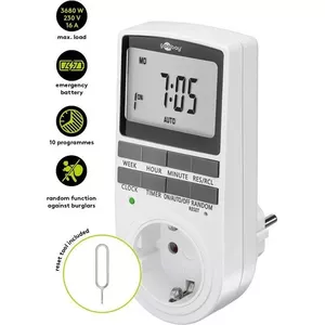 Programmable Weekly Digital Timer WENTRONIC 64900 — 16 A switching capacity
