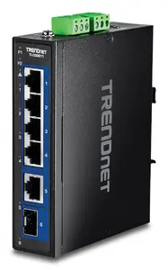 Trendnet TI-G50611 Industrial Unmanaged 6-Port 2.5G Ethernet Switch with 10G SFP Support