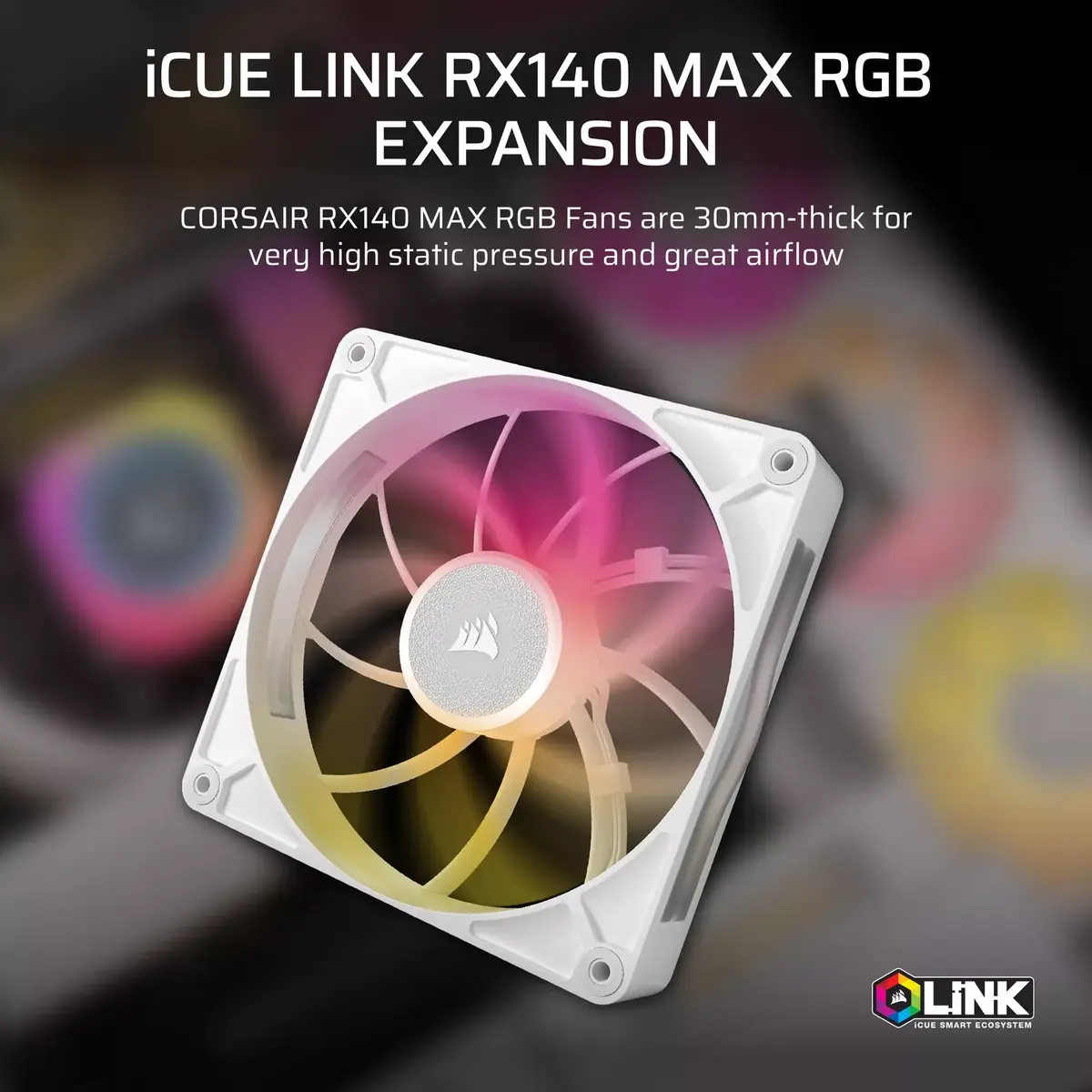 Вентилятор Corsair iCUE LINK RX140 MAX RGB Photo 3