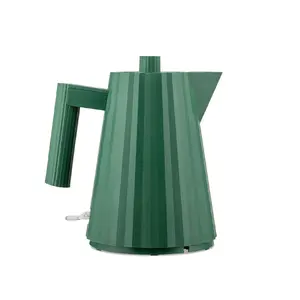 Electric Kettle Alessi Plissé 1.0 L Green — thermoplastic, automatic shut-off, removable spout filter