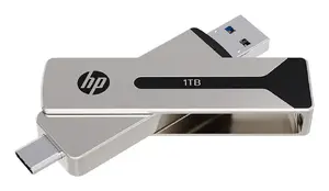 HP 911 Pro 1 TB USB флеш-накопитель USB Type-A / USB Type-C 3.2 Gen 2 серебристый поворотный скорость чтения 1000 МБ/с