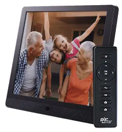 Pix-Star 15 digitālais foto rāmis Melns 38.1 cm 15 collas Wi-Fi 1024 x 768 pikseļi 350 cd/m² 8 GB iebūvētā atmiņa