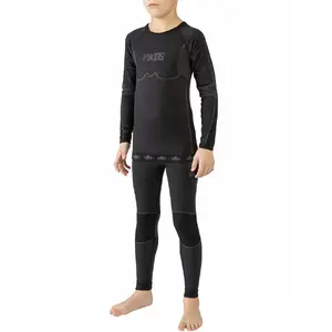Viking Riko Thermal Underwear for Kids Black 116-128cm