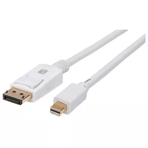 Techly ICOC-MDP-030T4K Mini DisplayPort to DisplayPort Cable 3m 4K 60Hz White