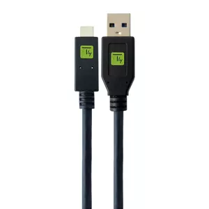 TECHLY USB A to USB C cable 1 m — USB 3.2 Gen 1 (5 Gbit/s), black