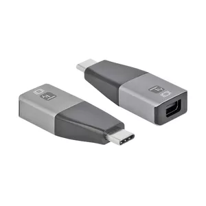USB graphics adapter Techly IADAP USBC-MDP4K60 3840 x 2160 pixels Black Silver