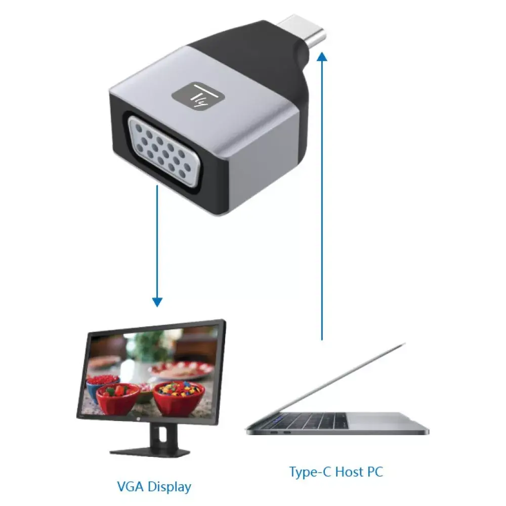 USB graphics adapter Techly IADAP USBC-VGAC Photo 4