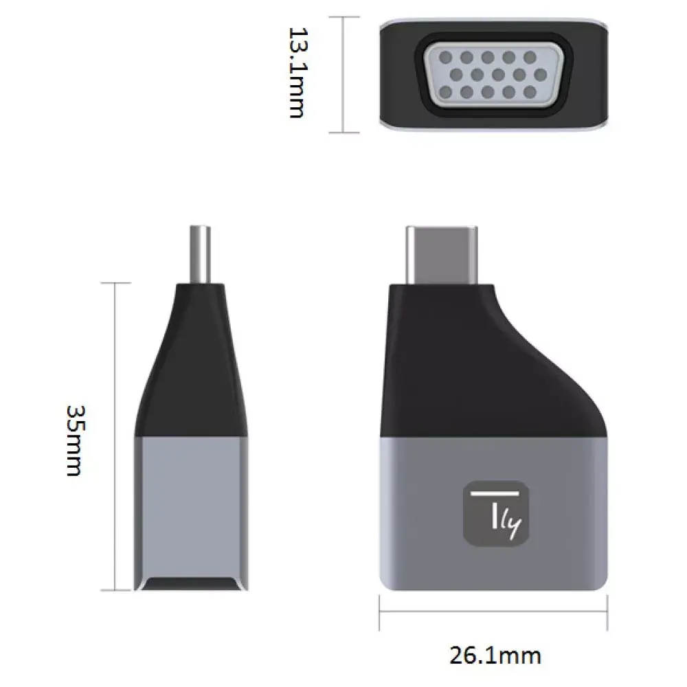 USB graphics adapter Techly IADAP USBC-VGAC Photo 5