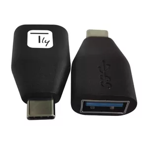 Techly USB-C Male to USB-A Female Adapter Black IADAP-USB30-CMAFTY