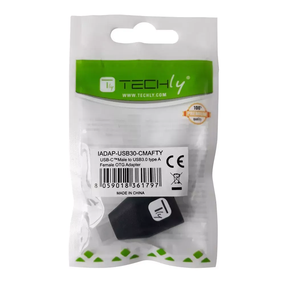 Techly USB-C Male uz USB-A Female adapteris IADAP-USB30-CMAFTY Photo 2