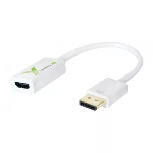 Techly IADAP DP-HDMIFP video cable adapter 0.2 m DisplayPort HDMI White