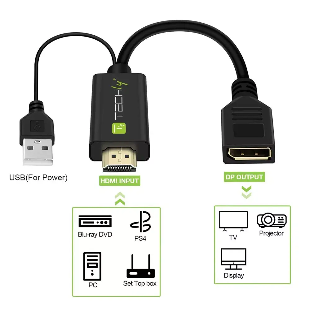 Video Signal Converter Techly ICOC HDMI-DP12A Photo 3