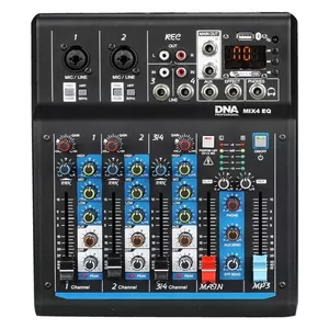 Аудиомикшер DNA Professional DNA MIX 4 EQ USB MP3 Bluetooth — 4-канальный аналоговый микшер с эквалайзером и USB/MP3