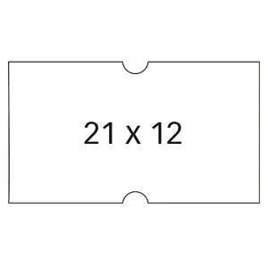 Printer label APLI 100910 White Permanent Adhesive 2.1x1.2cm