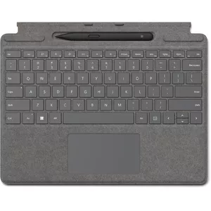 Keyboard Cover Microsoft Surface Pro Signature Keyboard with Slim Pen 2, QWERTY, Platinum — for Surface Pro 10/9/8/X