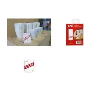 Price display labels agipa 064010 50 x 125 mm, sold pack