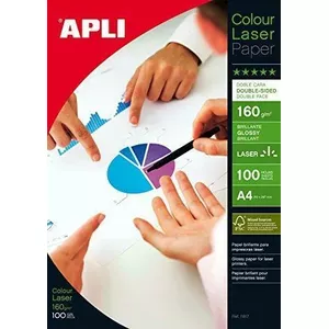 Photo Paper APLI 11817 White Gloss 160g 100 Sheets