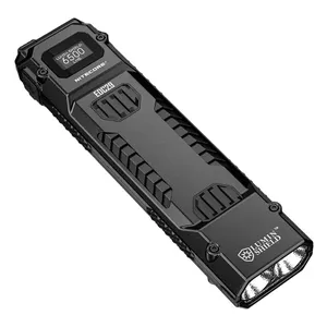 Hand flashlight Nitecore EDC29 stainless steel housing, 2 LEDs, 15–6500 lm, IP54, USB rechargeable