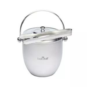 Ice bucket Bar Craft GB40KCBCICEBUC stainless steel 1.9 L with lid and straws