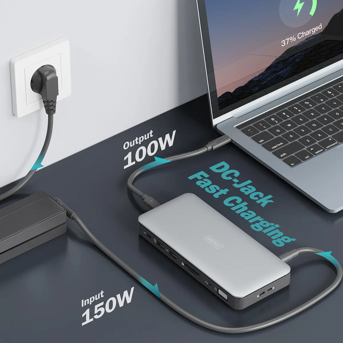 DIGITUS DA-70917 11-portu USB-C dokstacija Photo 5