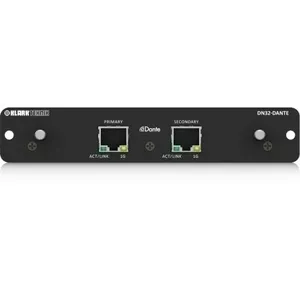 Expansion Card Klark Teknik DN32-DANTE for M Series — 32-channel Dante audio networking