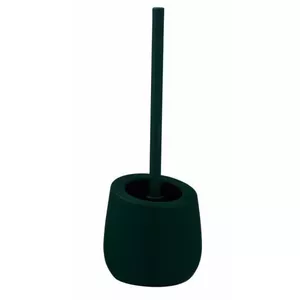 Toilet brush and holder Wenko 25203100 — ceramic/plastic holder, green, H 380 mm, Ø 135 mm
