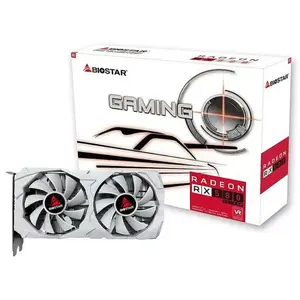 Grafiskā karte BIOSTAR Radeon RX 580 8 GB GDDR5, 256 bitu, PCIe 3.0 x16, divu ventilatoru dzesēšana, 1x HDMI, 2x DisplayPort