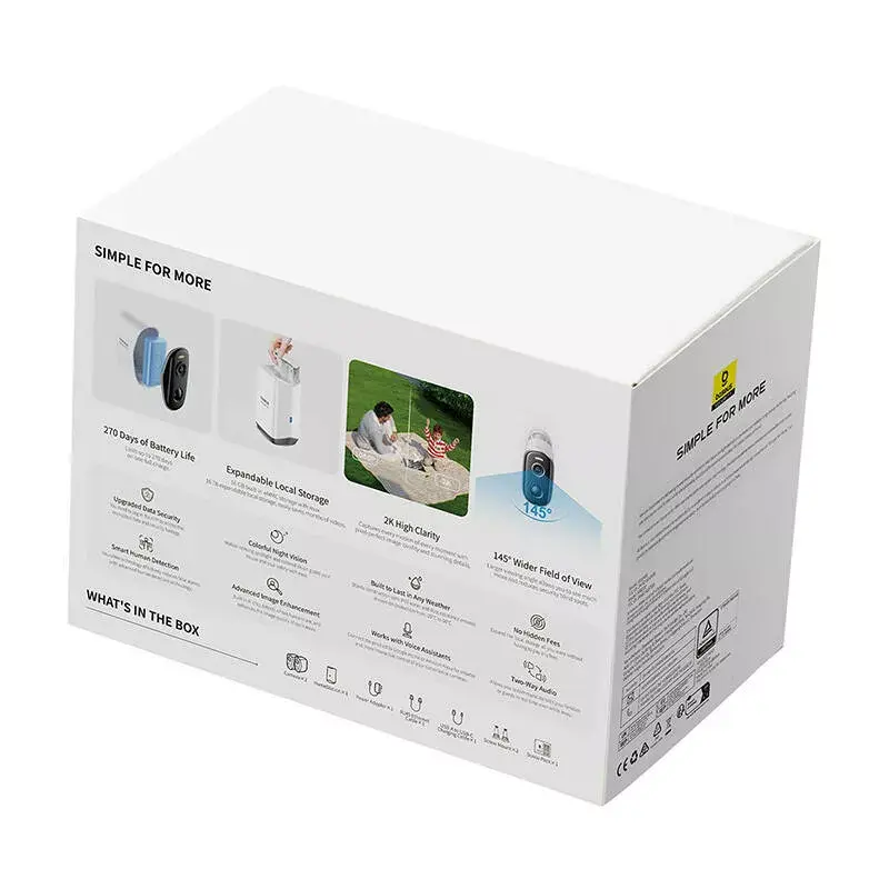 Videonovērošanas kamera Baseus N1+ Outdoor Camera 2K Photo 6
