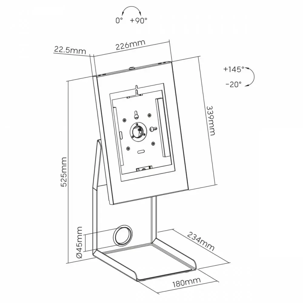 POS stand MACLEAN MC-336 for tablet and printer Photo 2