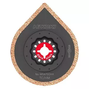 Hikoki Starlock diamond-coated blade for precision cutting — model MSA70DHX