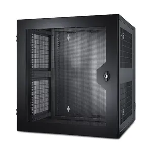 Wall-mount Rack Cabinet APC NetShelter 13U with Vented Double-Hinged Door, Server Depth, 90.91 kg Capacity