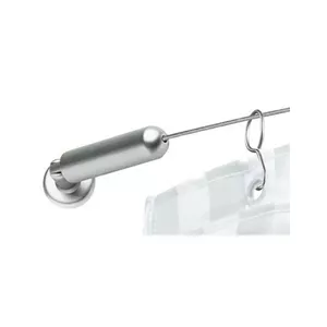 Shower curtain rod RIDDER Traun 300 cm, stainless steel, telescopic mounting
