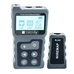 PoE tester Techly I-CT PRO-POECK RJ-45 Alkaline Battery