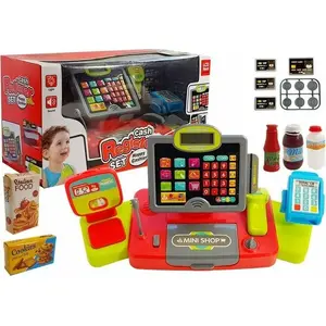 Детская касса LEAN Sport 6736 — черно-красная игровая касса