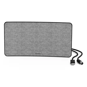 Iekštelpu televizora antena Hama Fabric Design Melna Pelēka USB 2m