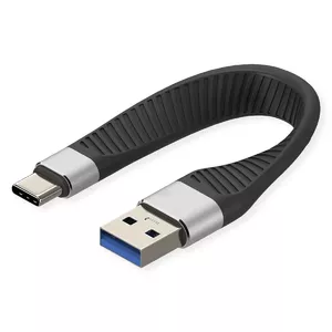 USB Cable ROLINE 11.02.9017 USB 3.2 Gen 2 0.11m USB A USB C Black