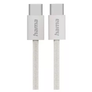 USB Cable Hama Fabric USB 2.0 1m USB C Grey