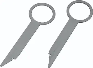 Hama 00185821 Universal Car Radio Removal Keys for Audi VW Daimler Chrysler 2-pack