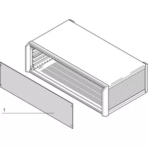 Front panel SCHROFF 20850144 4U 84TE unshielded for rack systems