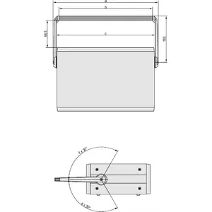 Carrying handle SCHROFF AUFSTELL-TRAGEGRIFF 84TE 2HE 24575078, rack-mounted equipment handle
