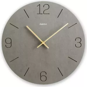 Kvarca pulkstenis Hama Crete 30 cm Apaļš Pelēks Baterija AA