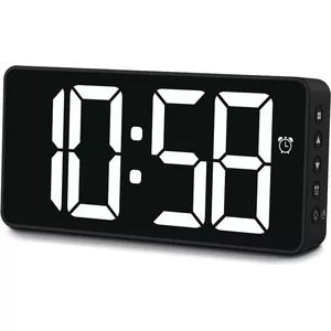 Цифровые часы Hama Bali Прямоугольные Черные Сетевые 180x36x85мм