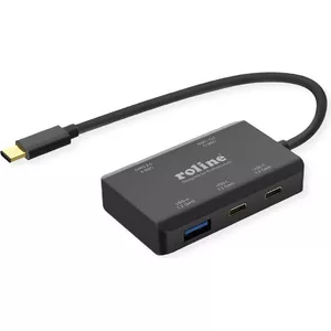 ROLINE USB Type-C хаб 14.02.5060 10000 Mbit/s Черный