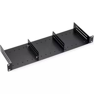 19" 1U Shelf VALUE 26.99.0341 with 2 Adjustable Dividers, Black